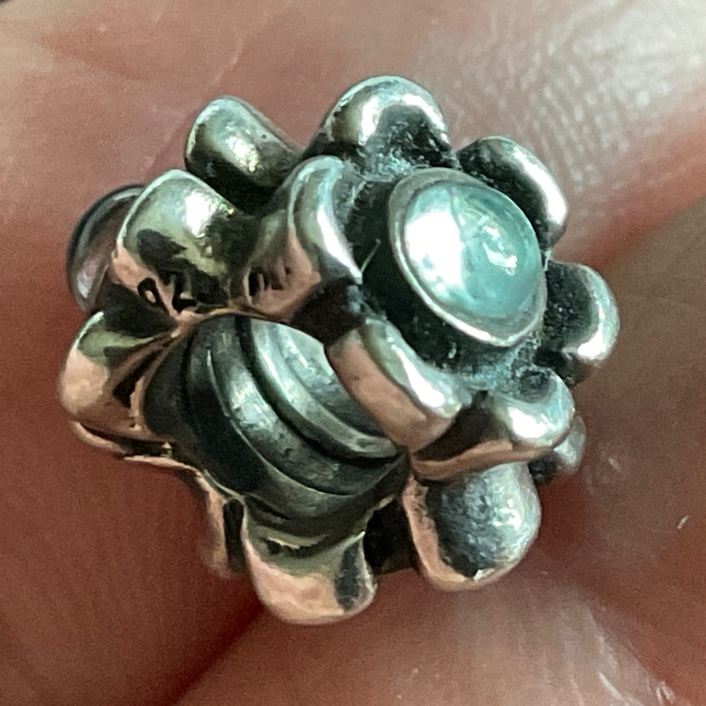 Pandora Cabochon Stones Silver Charm Bracelet Bead